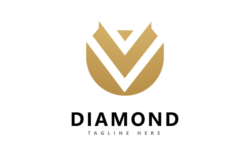 Шаблон векторного дизайна логотипа Diamond3