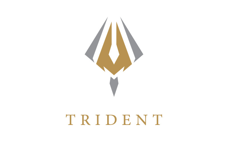 Trident-logo sjabloon vectorpictogram 0