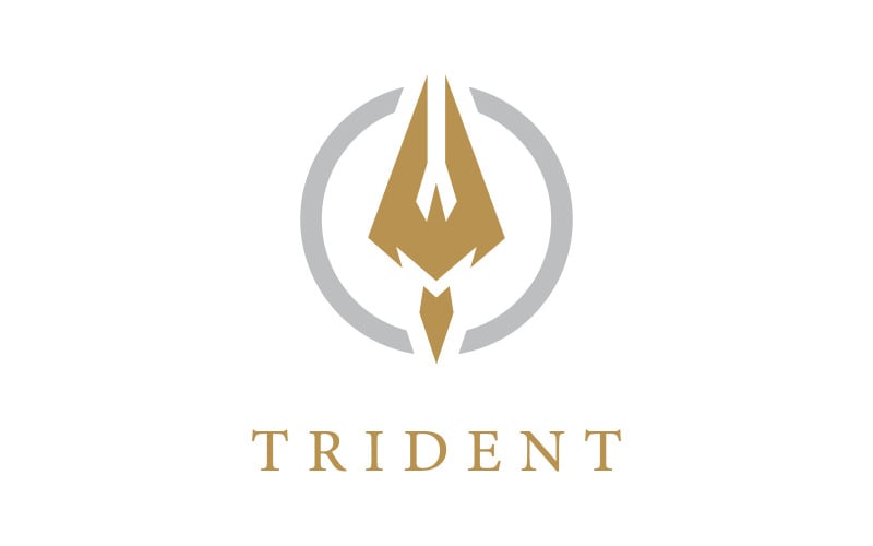 Trident logotyp mall vektor ikon 12