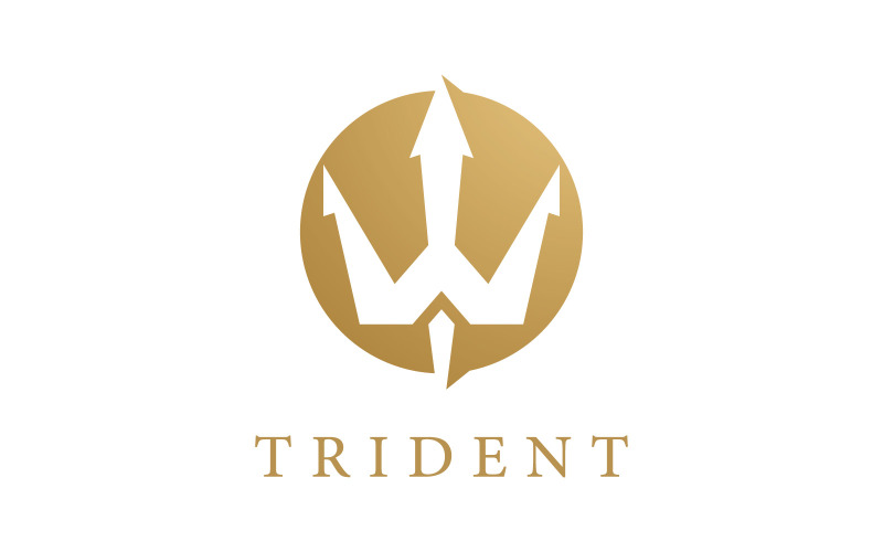 Trident logotyp mall vektor ikon 8