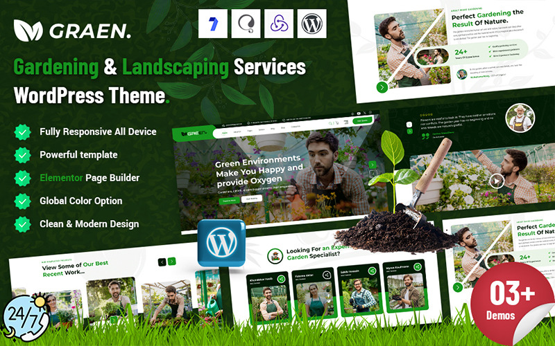 Graen – WordPress-Theme für grüne Umgebungen