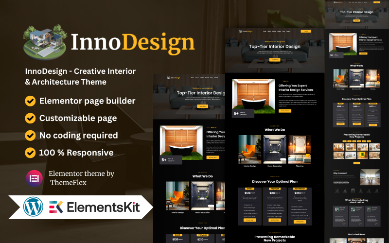 InnoDesign - Thème créatif d'intérieur et d'architecture