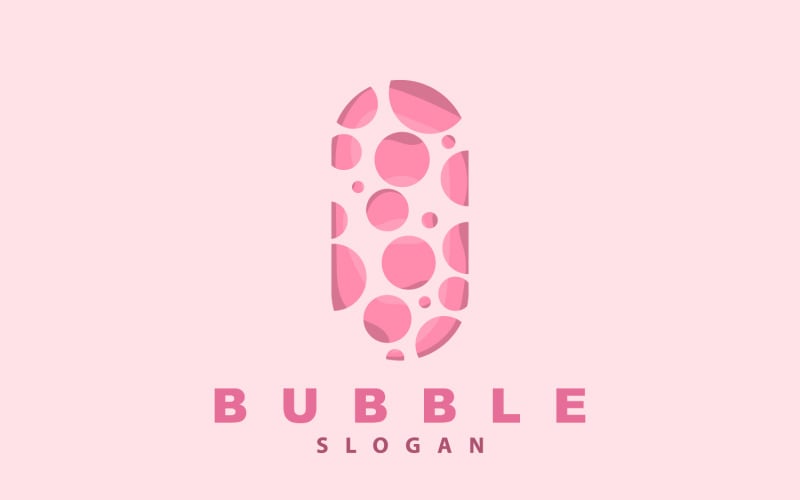 Bubble Logo Beautiful Bubble Vector Design V4