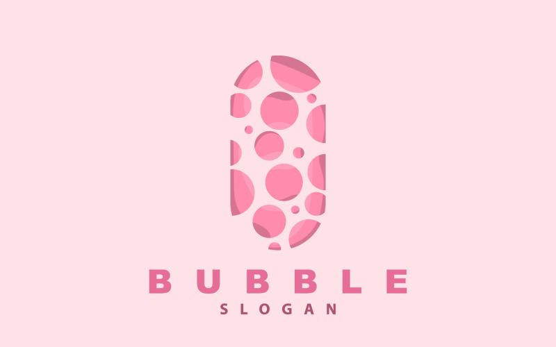 Logotipo de bolha Lindo design vetorial de bolha V4