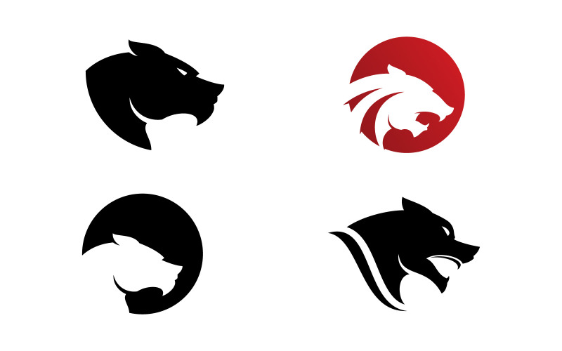 Panther Logo ontwerp vector illustratie sjabloon 14