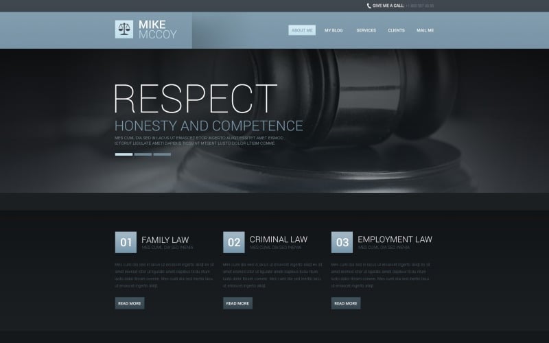 Atmospheric Law Firm Drupal Template