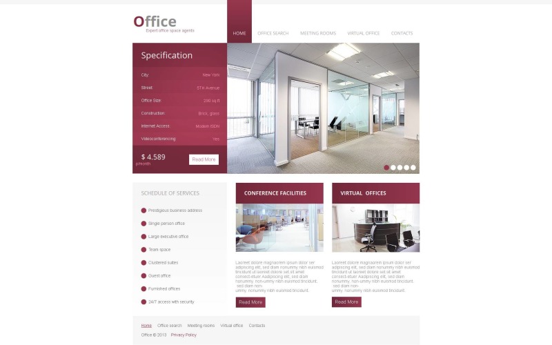 html шаблон office moto cms