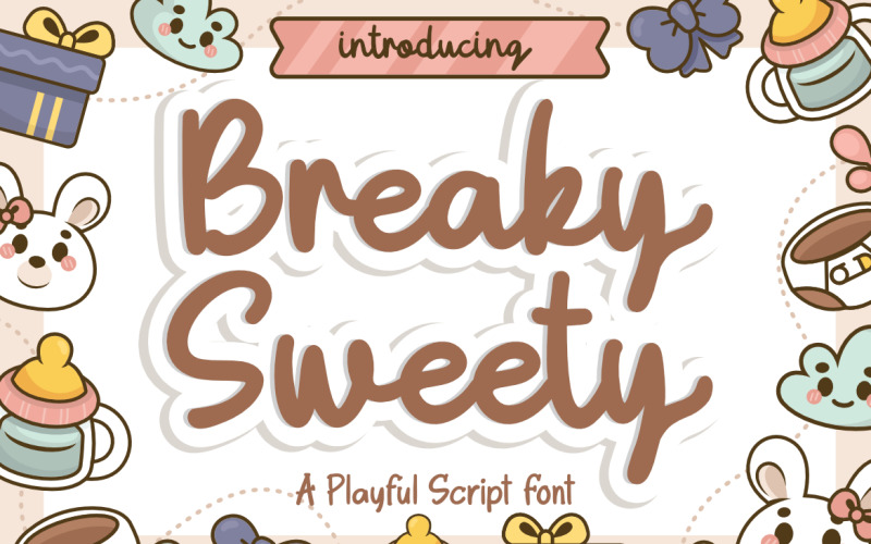 Breaky Sweety, eine verspielte Schreibschrift