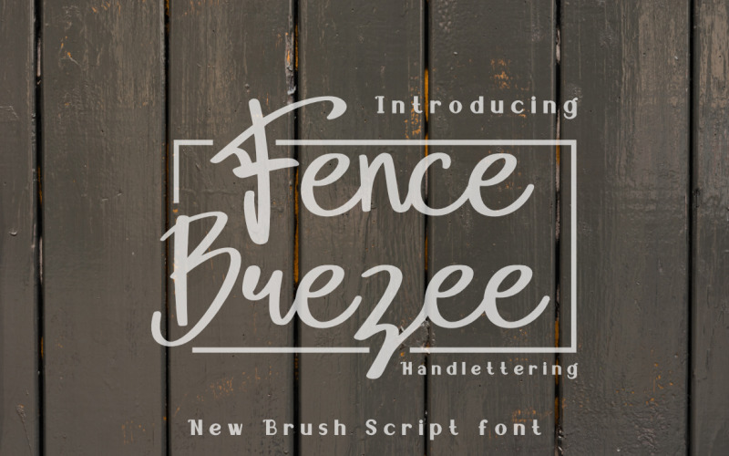 Fence Brezee - Fuente de escritura con letras manipuladas