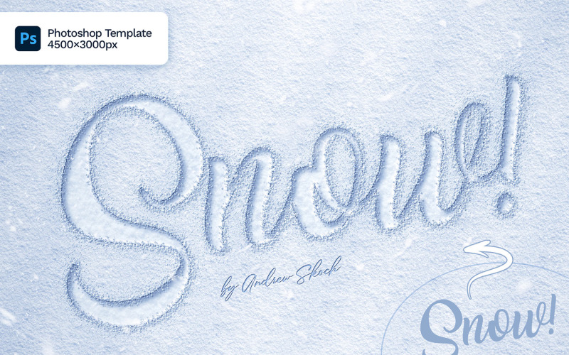 Snow Effect Photoshop sablon