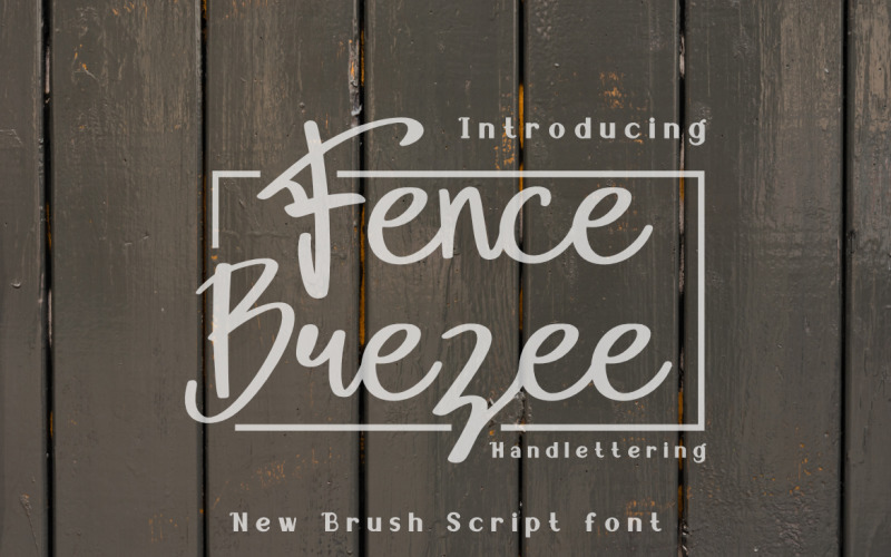 Шрифт Fence Brezee - Handlettering Script