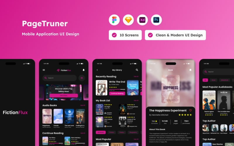 FictionFlux - Ebook mobiele app