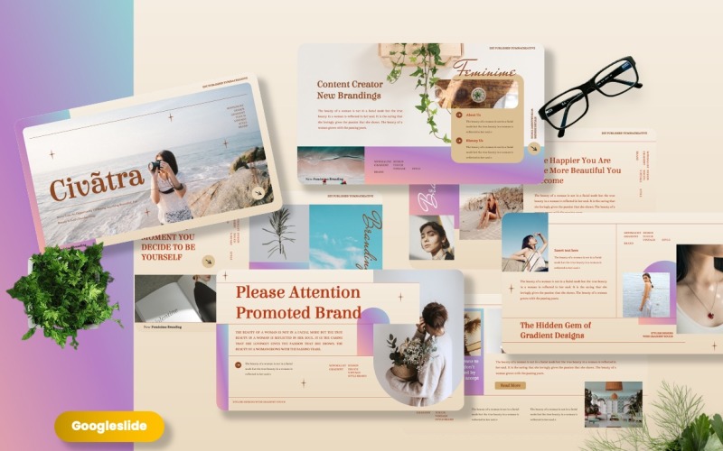 Civatra - Geweldige Google Slide-sjabloon