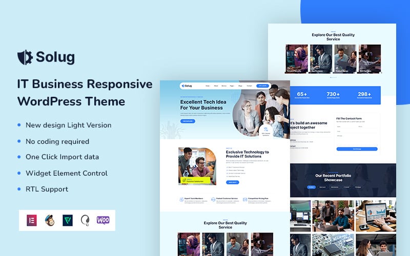 Solug – Thème WordPress pour les entreprises informatiques