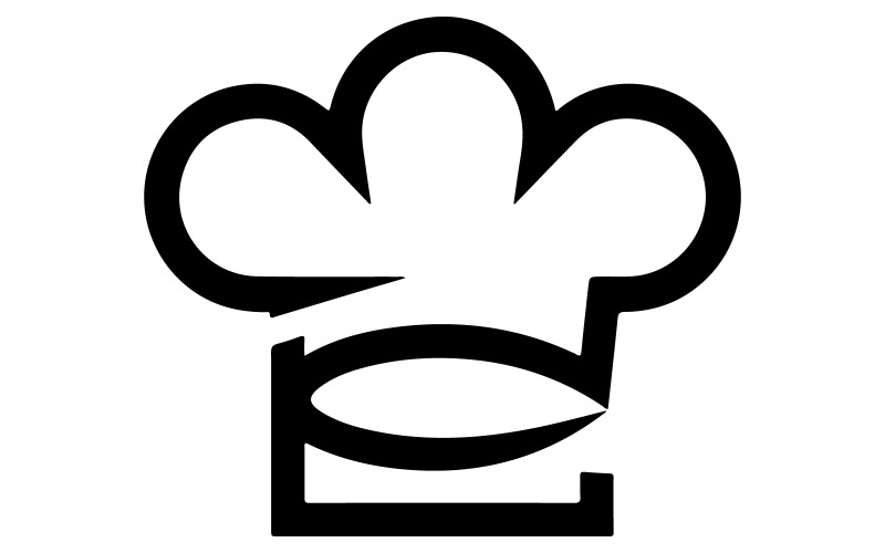 Bir pişirme gereçleri markası için sembol tarzı logo