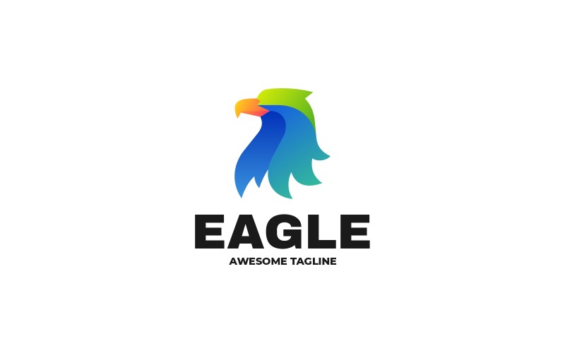 Eagle Gradient färgglad logotyp