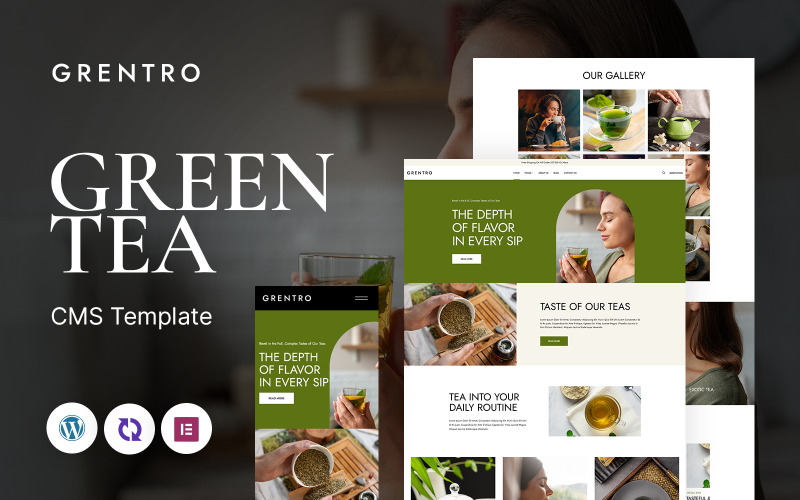 Grentro – Zöld Tea Store Többcélú reszponzív WordPress téma