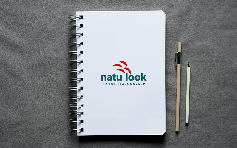 White notepad logo mockup_white book logo mockup