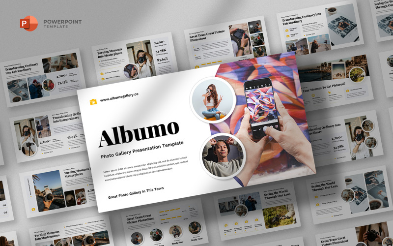 Albumo - 摄影画廊 Powerpoint 模板
