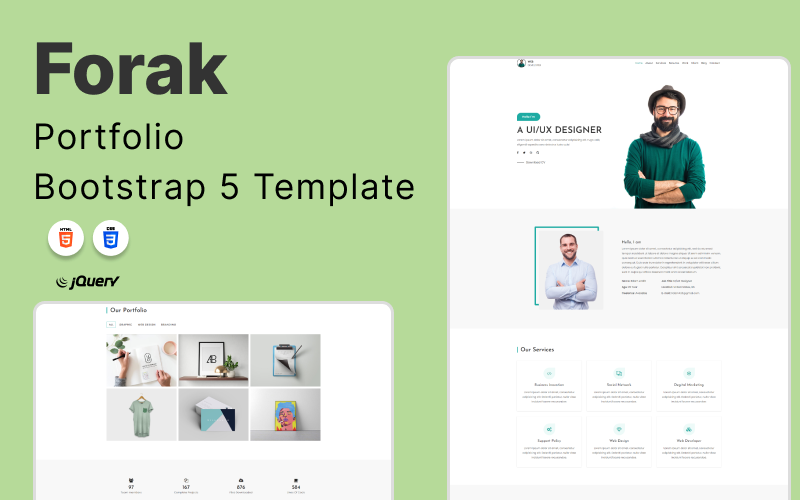 Forak – Portfolio Bootstrap 5-Vorlage
