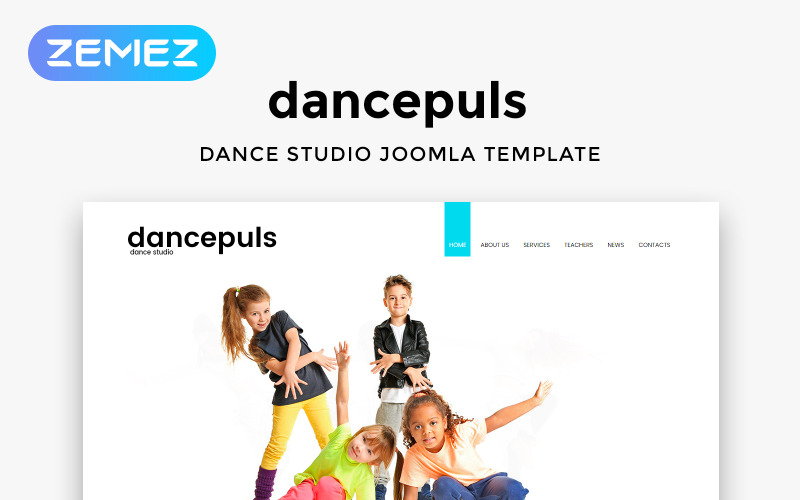 Dancepuls - Dans Stüdyosu Duyarlı Temiz Joomla Şablonu