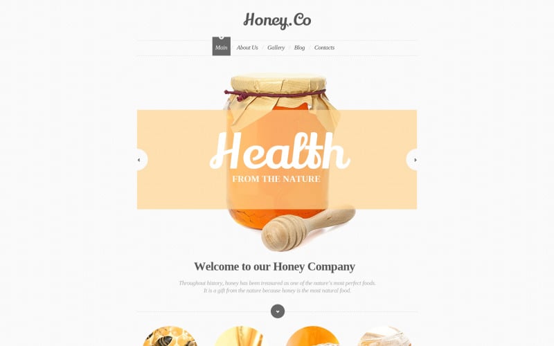 Honey Store-responsiv webbplatsmall