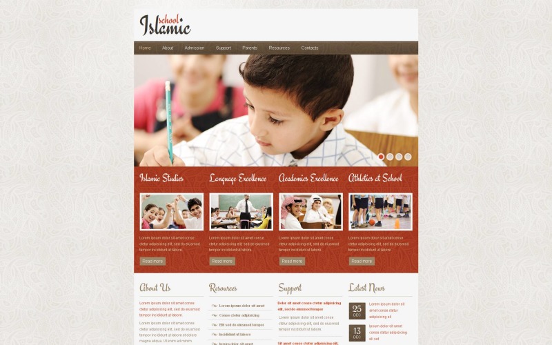 религиозная школа moto cms html шаблон