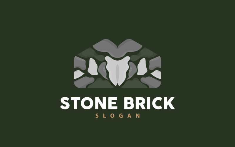 Brick Stone Logo Premium Elegant Design V18