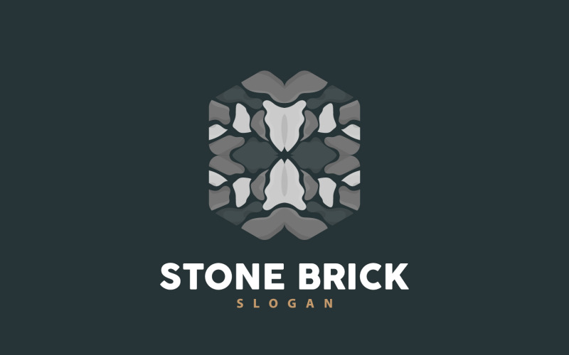Logo Brick Stone Premium Elegant Design V16
