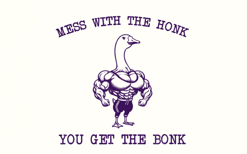 Si te metes con el bocinazo, te toca el bocinazo PNG, ganso gracioso PNG, ganso png, regalo para amantes de los gansos, bocinazo png,