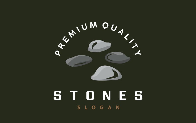 Stone Logo Premium Elegant Design Vector V2