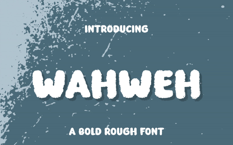 Wahweh жирний шорсткий преміальний шрифт