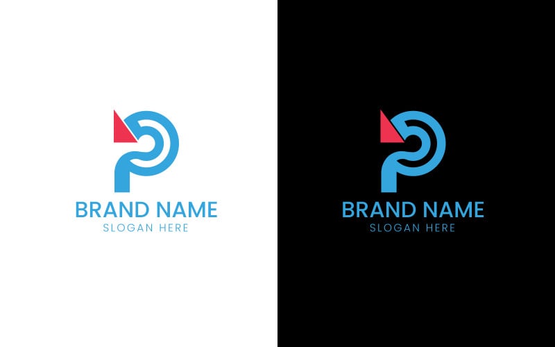 Lettre P logo financier-10-441