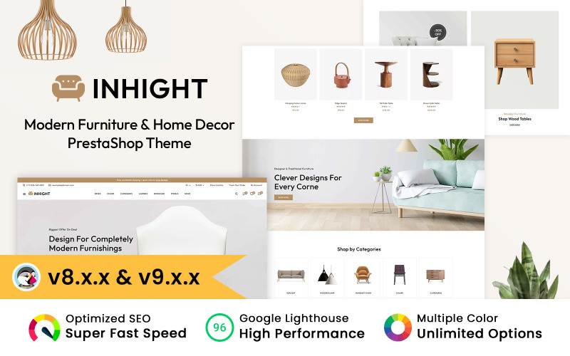 InHight - Thème PrestaShop pour meubles et décoration intérieure