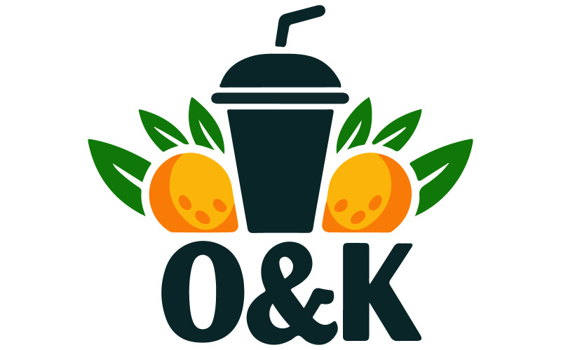 En modern logotypdesign för ett dryckesmärke