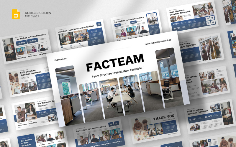 Facteam - Teamstructuur Google Slides-sjabloon