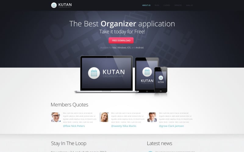 Plantilla Drupal de empresa de software