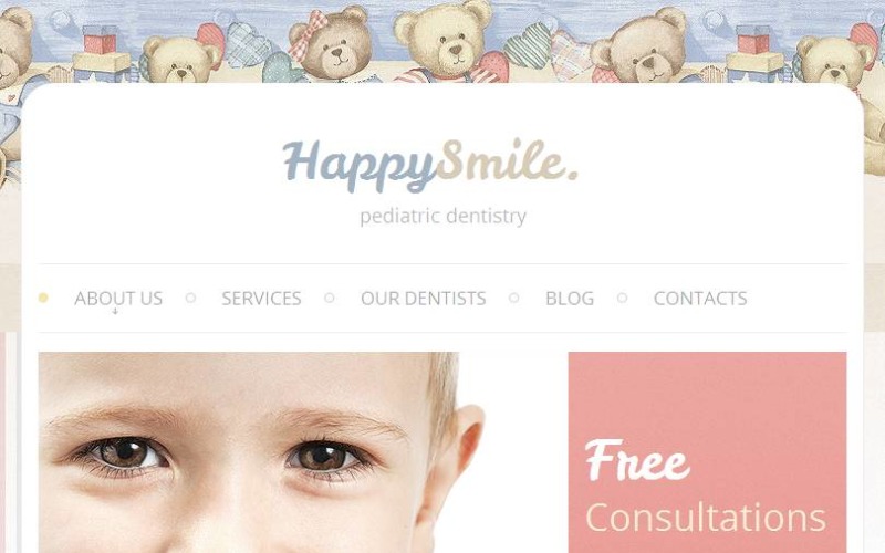 Plantilla Facebook HTML CMS #46241 para Sitio de Odontología