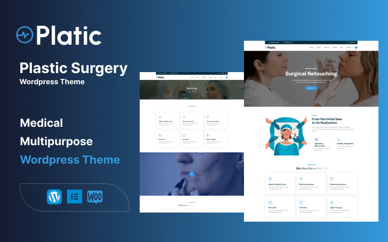 Platic - Thème Wordpress pour la chirurgie plastique