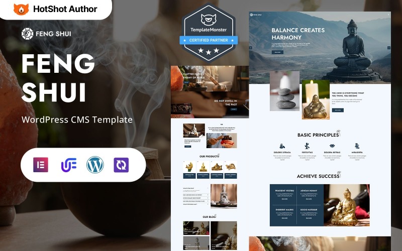 Feng Shui - Духовное благополучие и целостный образ жизни WordPress Elementor Theme