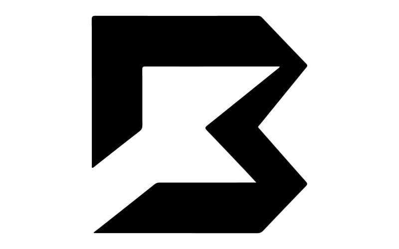 Logo ze stylizowanym wzorem litery B