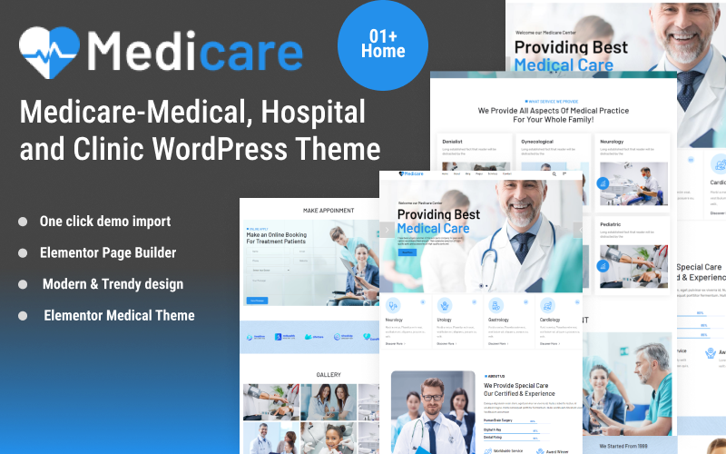 Medicare Medical Hospital And Clinic WordPress Theme