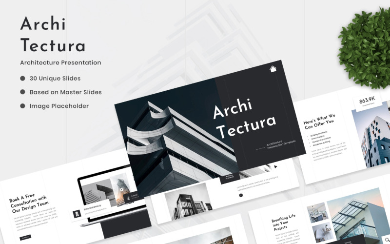 Architectura – Google Slides-Vorlage für Architektur