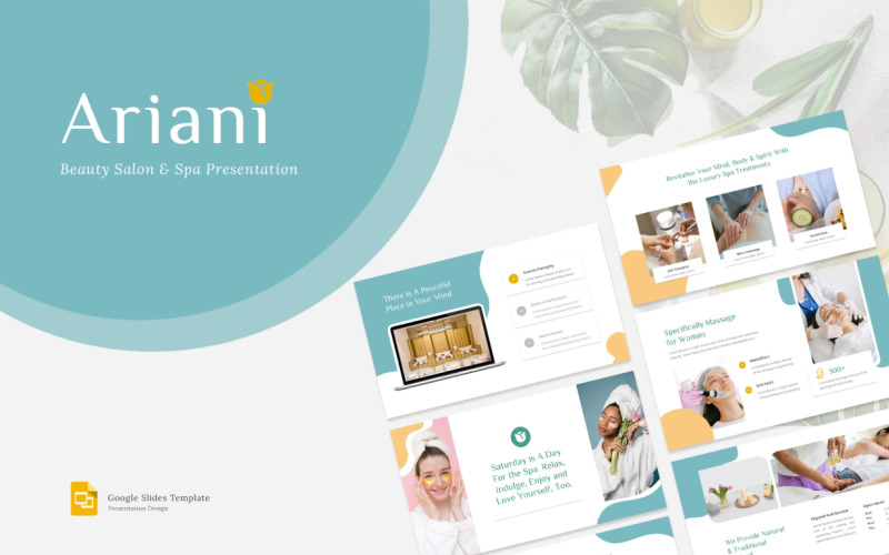 Ariani – Шаблон Google Slides для СПА и красоты