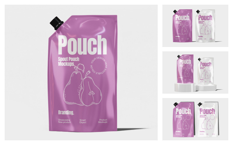 Spout Pouch Mockup Template