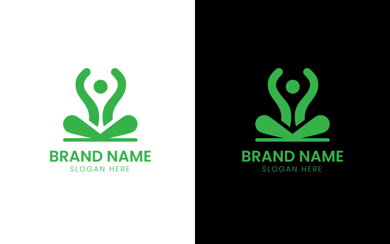 Logo vectoriel de yoga et de remise en forme-10-458