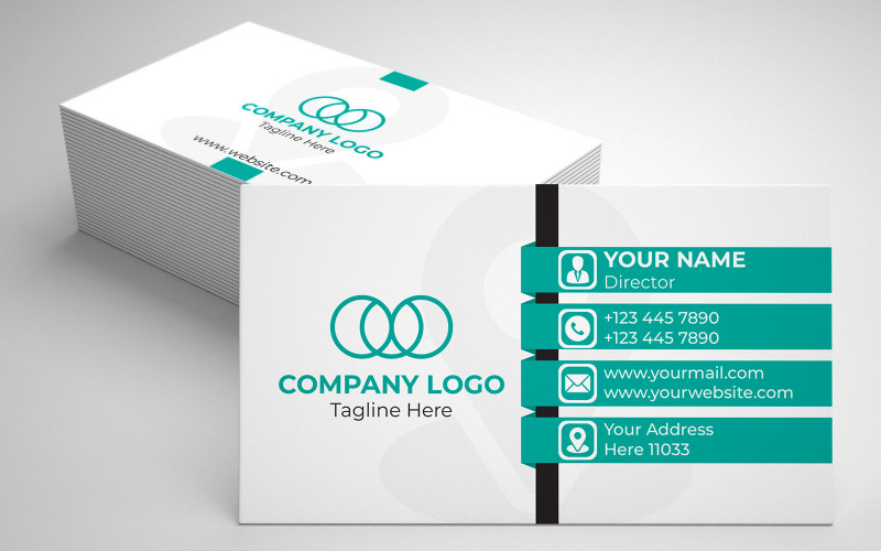 Simple Design Corporate Business Card Template