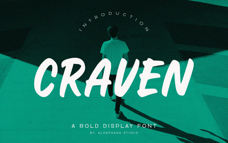 Craven - Fonte de exibição em negrito