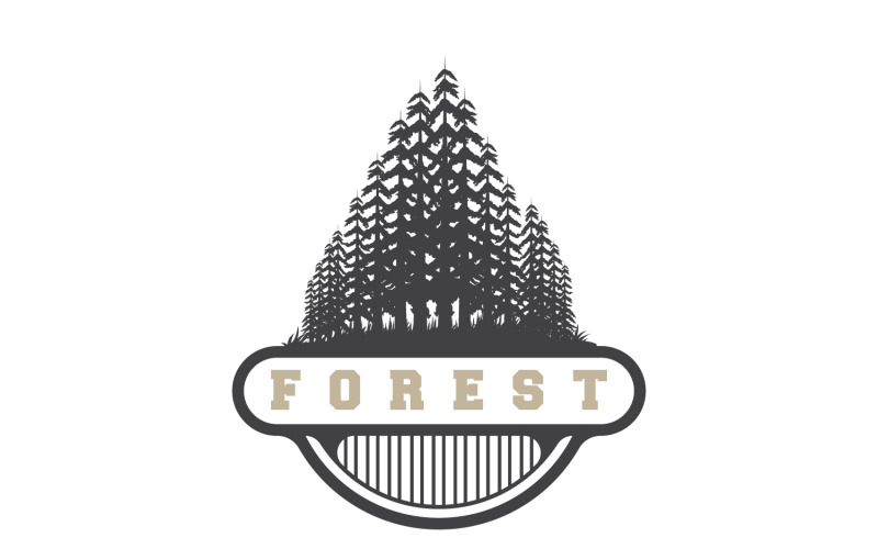 Bos Logo Vector Bos Hout Dennen V8