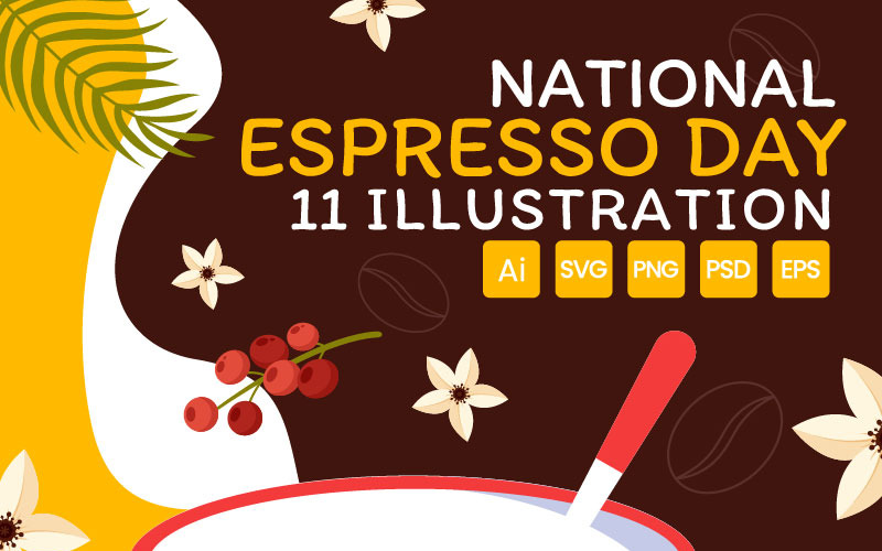 11 Illustration zum Nationalen Espresso-Tag